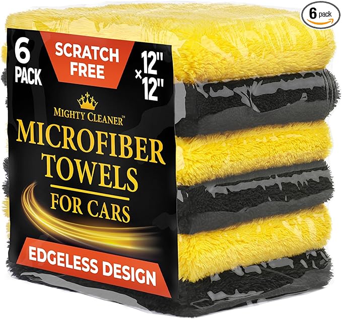 Super Soft Microfiber Towels for Cars by MightyCleaner