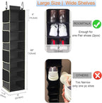 Large-Sized Hanging Shoe Organizer 8-Shelf, Hanging Closet Organizer - Image 3