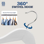 ZOBER White Wooden Hangers - Image 5