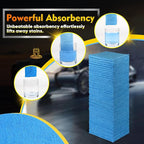 HOMEXCEL Blue Microfiber Cleaning Cloths 100 Pack, Reusable Cleaning Rags Shop - Image 2