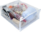 20-Pack Heavy Duty Vinyl Zippered Closet Square Storage Bags - Image 2