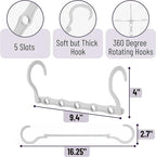 Mr. Pen- Space Saving Hangers for Clothes, Plastic Multi Clothes Hangers Space - Image 3