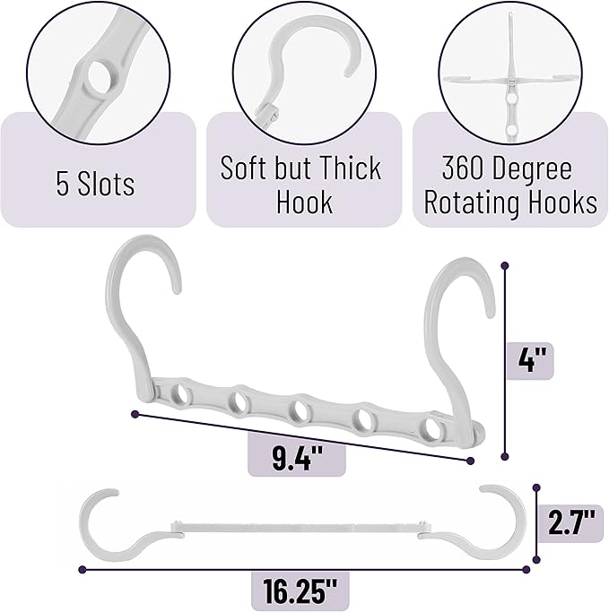 Mr. Pen- Space Saving Hangers for Clothes, Plastic Multi Clothes Hangers Space - Image 3