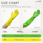 PrettyCare 2 Pairs Rubber Cleaning Gloves long & short - Image 6