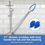 Qaestfy Shower Bathtub Tub Tile Scrubber Cleaning Brush - Image 2