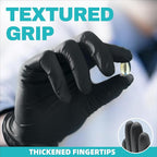 Beastek Black Disposable Nitrile Exam Gloves 100 Pcs 4Mil Chemical Resistant - Image 3