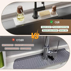 Faucet Mat for Kitchen Sink, Diatomite Quick Drying Tray, 15.8 Inch Kitchen - Image 6