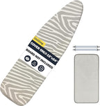 Ironing Board Cover and Pad 15"x54" Extra Thick Natural Cotton, Scorch and by UniSimp