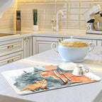 Super Absorbent Dish Drying Mat, Microfiber Fast-Drying Dish Mat, Kitchen Dish - Image 6
