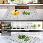 Large Stone Dish Drying Mats for Kitchen Counter, Quick Dry Collapsible Dish Mat - Image 5