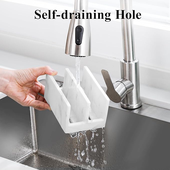 Luxspire Kitchen Sponge Holder, Dish Sponge Holder - Image 6