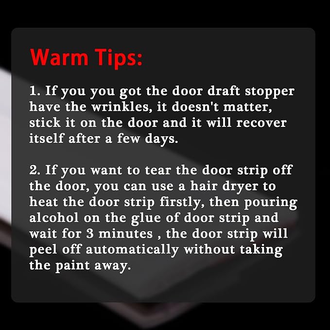 Suptikes 2 Pack Door Draft Stopper，Door Sweep - Image 2
