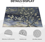 Flowers Dish Drying Mat for Kitchen Counter Decor 18x24 Inch Floral Absorbent - Image 4