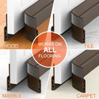 Door Draft Stopper for Bottom of Door, Adjustable Weather Stripping Door Seal - Image 9