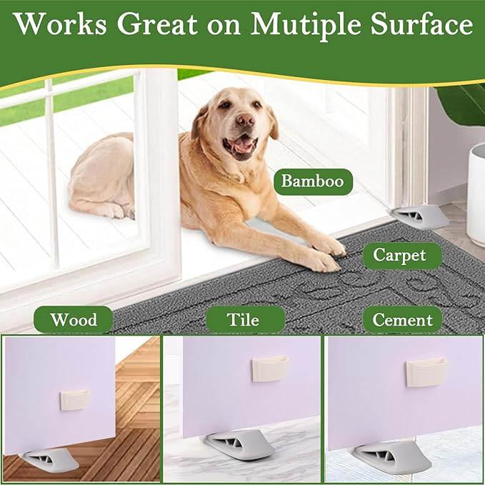 Fursafe&Q Rubber Door Stoppers for Bottom of Door, Door Stop Wedge - Image 7