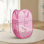 The upgraded pop-up laundry basket features a breathable side pocket mesh design - Image 2