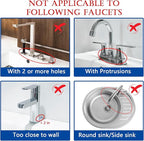 Meiliweser Silicone Faucet Mat for Kitchen Sink – Gen 2 Splash Guard - Image 6