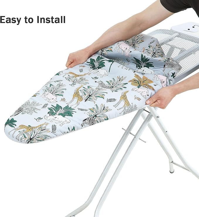 Ironing Board Cover and Pad Standard Size 15 x 54, 3 Pairs of Hook and Loop - Image 5