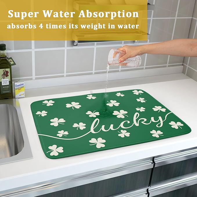 St Patricks Day Dish Drying Mat - Image 7