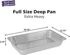 Aluminum Pans Full Size, Large Disposable Roasting & Baking Pan, Restaurants - Image 3