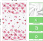 Artoid Mode Pink Flowers Bee Hello Sunshine Spring Kitchen Towels Dish Towels - Image 6