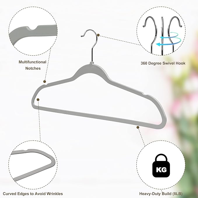 Quality Hangers 50 Pack Plastic Hangers - Image 5