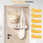 4 Pack Over The Door Hooks, Door Hanger Hook, Towel Hooks - Image 5