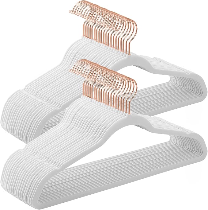 SONGMICS Slim Velvet Hangers, Non-Slip Clothes Hangers by SONGMICSbySONGMICSHOME