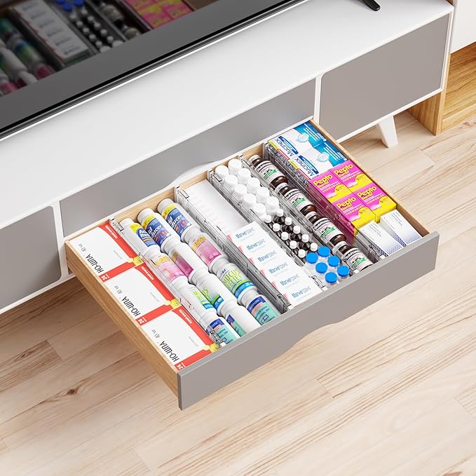 Yieach 8 Pack 3.2 Inch Shallow Acrylic Drawer Dividers - Image 8