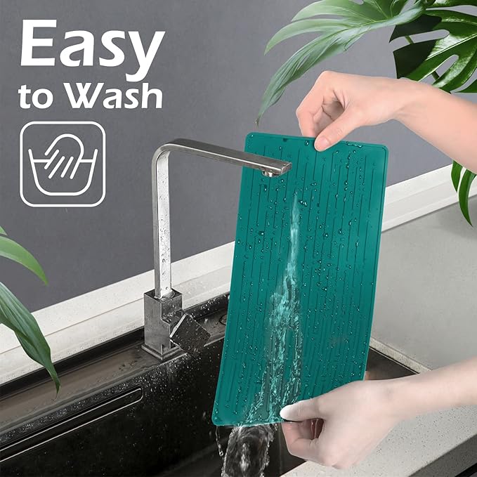 Dish Drying Mats, Heat-resistant Silicone Mat - Image 4