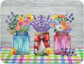 Kawani Spring Flowers Dish Drying Mat by Kawani