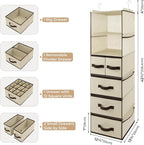 GRANNY SAYS Hanging Closet Organizers and Storage 6 Shelves, Closet Hanging - Image 3
