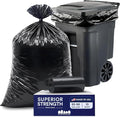 Plasticplace 95-96 Gallon Heavy Duty Black Trash Bags by Plasticplace