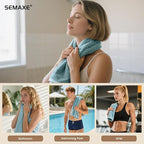 SEMAXE Bathroom Hand Towel, 100% Cotton Towels - Image 6