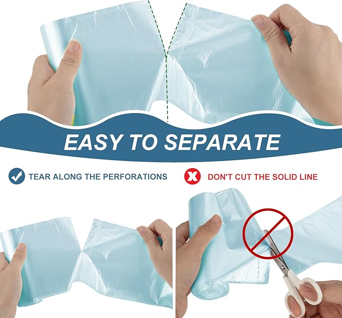Magesh 105 Blue 4 Gallon Trash Bags - Image 5