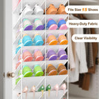20-30 Pairs Over the Door Shoe Organizer, 10-Tier Door Shoes Rack, Handing - Image 6