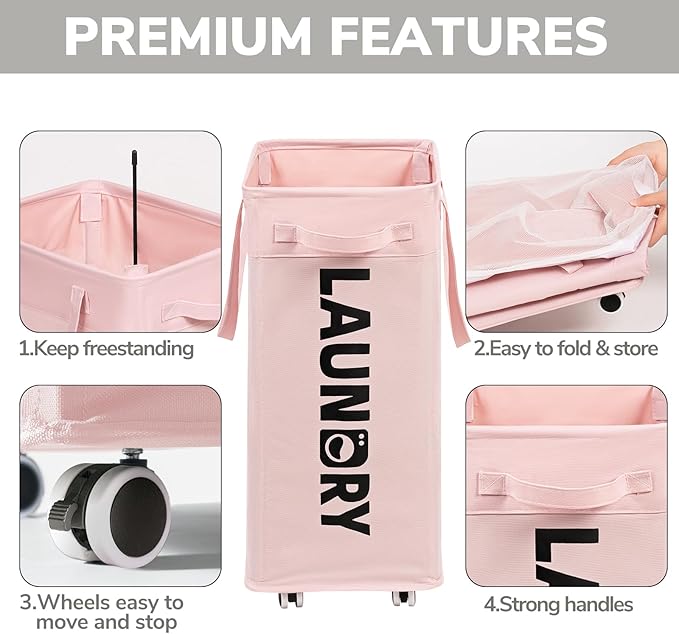 Goodpick Pink Laundry Baskets - Image 4