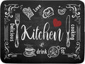 Kawani Black Coffee Bar Dish Drying Mats by Kawani