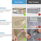 HomeHacks Storage 4-Pack Clothes Organizer Storage Bags Foldable Storage Box - Image 5