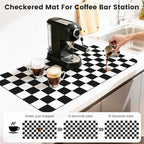 17" x 32" Checkered Dish Drying Mat - Image 4