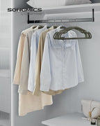 SONGMICS Velvet Hangers 50 Pack, Non-Slip Clothes Hangers, 17 x 8.3 Inches - Image 2