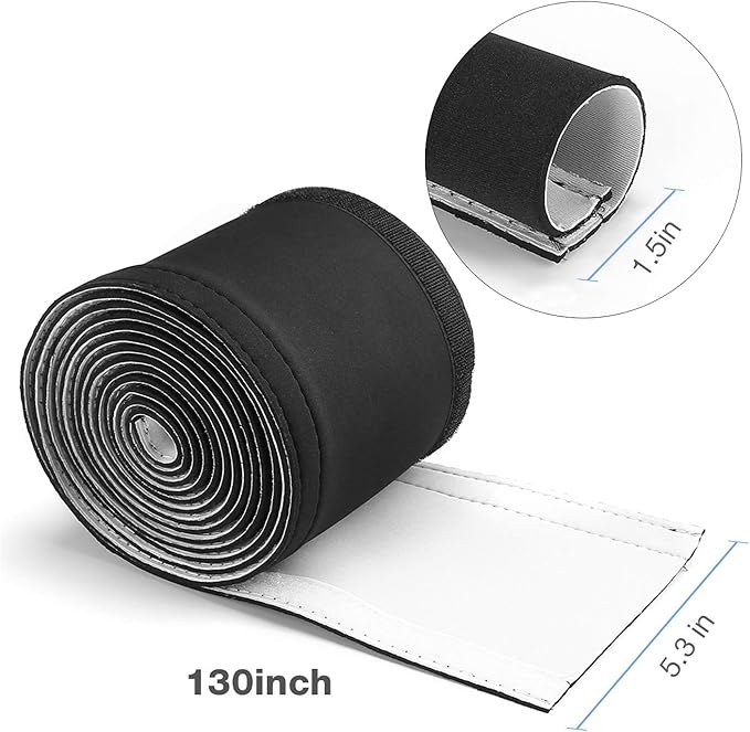 JOTO 2 Pack Cable Management Sleeve, Flexible Cable Sleeve Wrap Cover Wire - Image 2