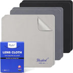 Microfiber Cleaning Cloths, 6 Pack 8x8 Inch Large Glasses Cloth, Cleaning Cloth by Dhoptical