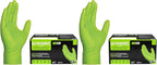 GLOVEWORKS HD Green Gloves, 8 Mil Nitrile Disposable Heavy Duty Raised Diamond by GLOVEWORKS