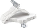 Premium Velvet Shirt Hangers 30 Pack, Non-Slip 360° Swivel Hook Slim Felt Hanger by Sishynio