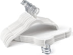 Premium Velvet Shirt Hangers 30 Pack, Non-Slip 360° Swivel Hook Slim Felt Hanger by Sishynio