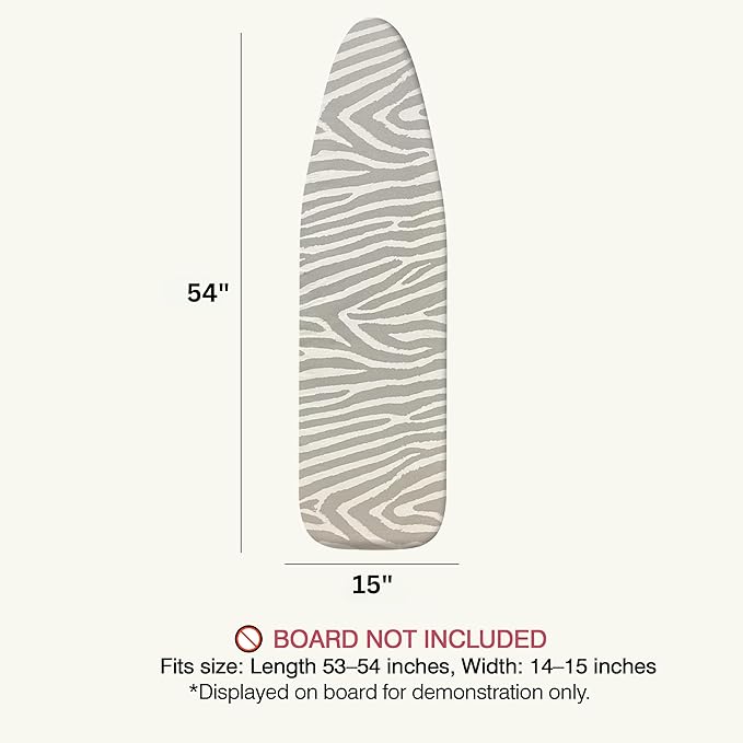 Ironing Board Cover and Pad 15"x54" Extra Thick Natural Cotton, Scorch and - Image 4