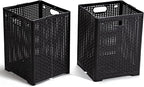 42L Collapsible Plastic Laundry Baskets, Foldable Laundry Hamper by Eslite