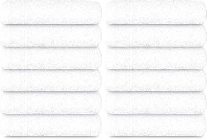 Tens Towels Pack of 12 Washcloths, 12 x 12 Inches, Lighter Weight, Quick to Dry - Image 8