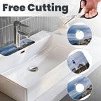 Kitchen Sink Splash Guard Faucet Mat Lighthouse Beach Sky 15"x5.5", Diatom Mat - Image 3